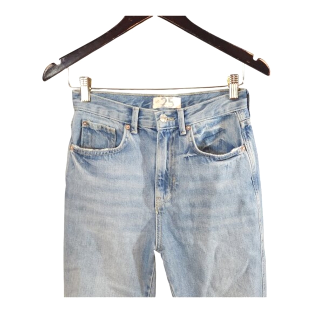 We the Free by Free People Stove Pipe High Rise Jeans in Out West Women's 25 - Picture 3 of 6